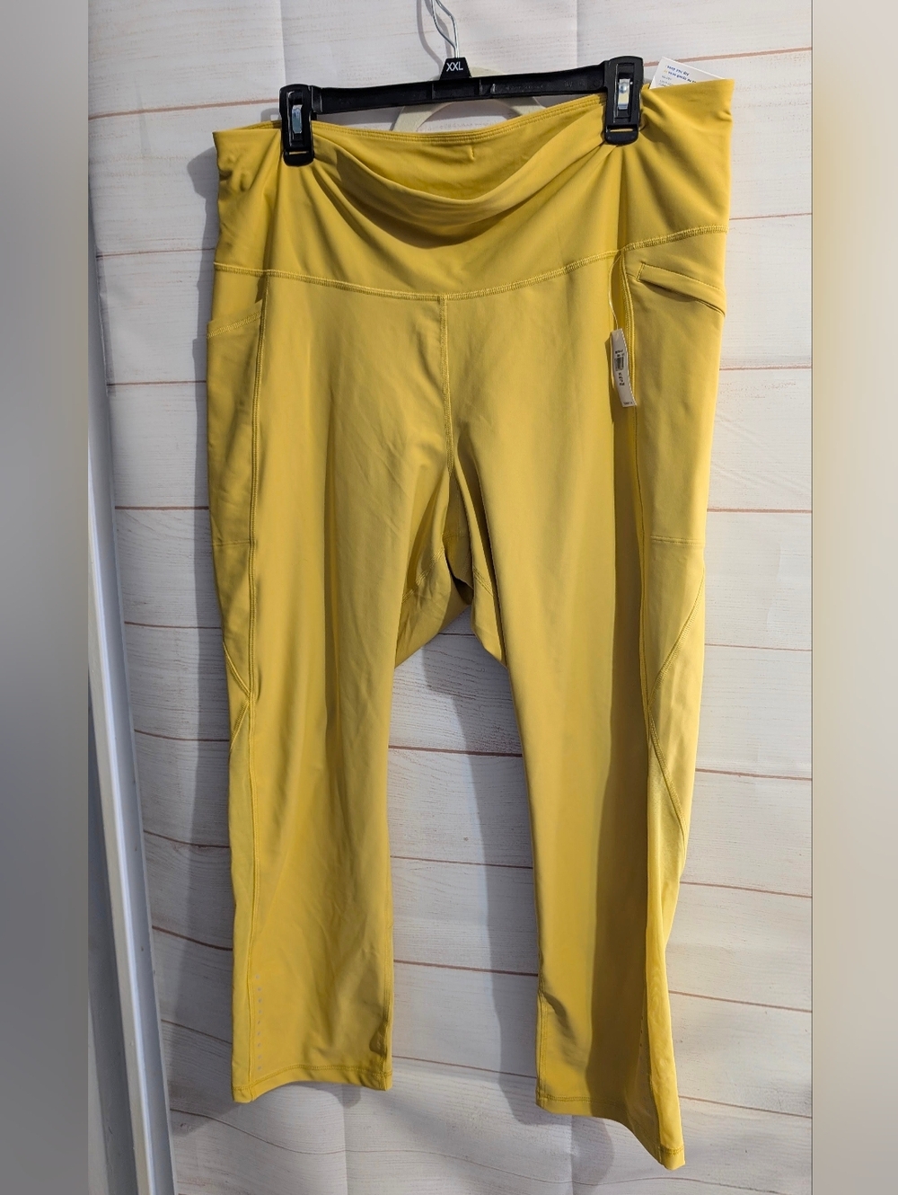 Nwt Old Navy High Waist Power Soft Yellow High-Waist Leggings Size XXLT